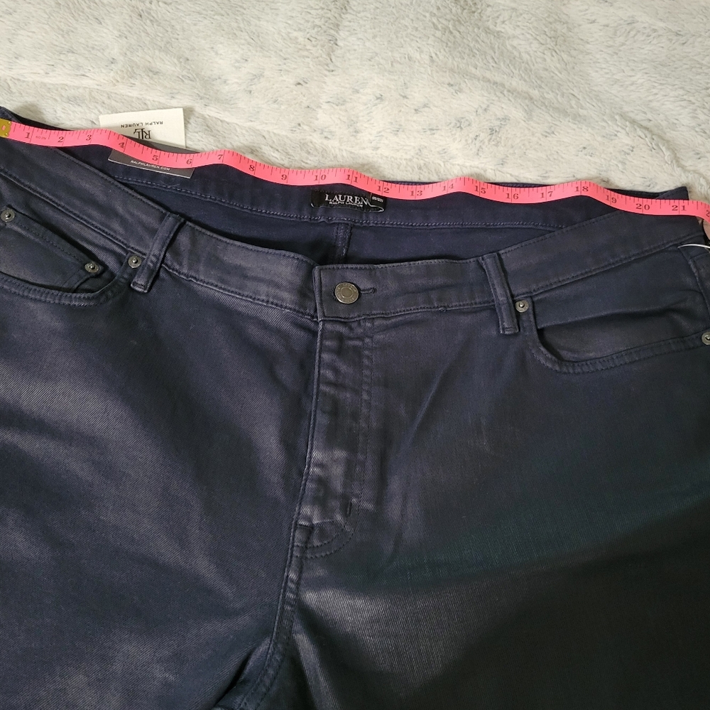 Ralph Lauren Black Label women's Jeans 22W navy NWT - Picture 10 of 13